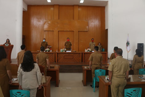 Rapat Pemkot tomohon
